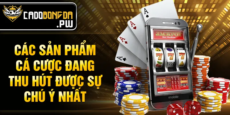 Các sản phẩm cá cược đang thu hút được sự chú ý nhất