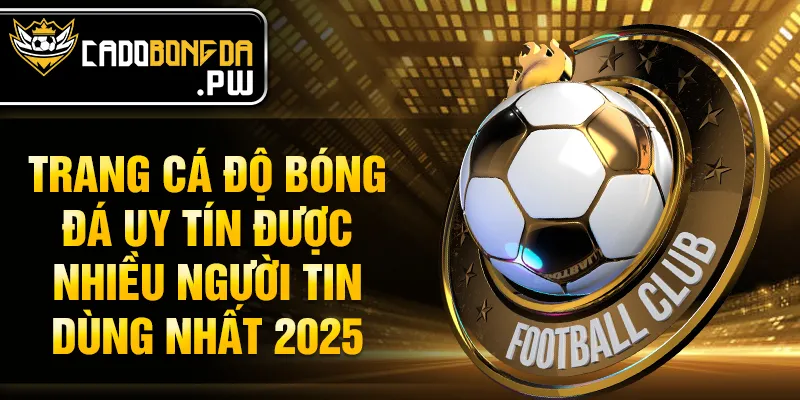 Trang cá độ bóng đá uy tín được nhiều người tin dùng nhất 2025